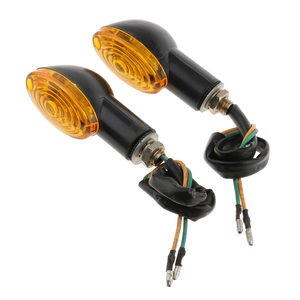 2pcs Universal Motorcycle LED Turn Signal Indicators Light Amber Blinker Led Motorbike Universal Fits for Yamaha for Honda 