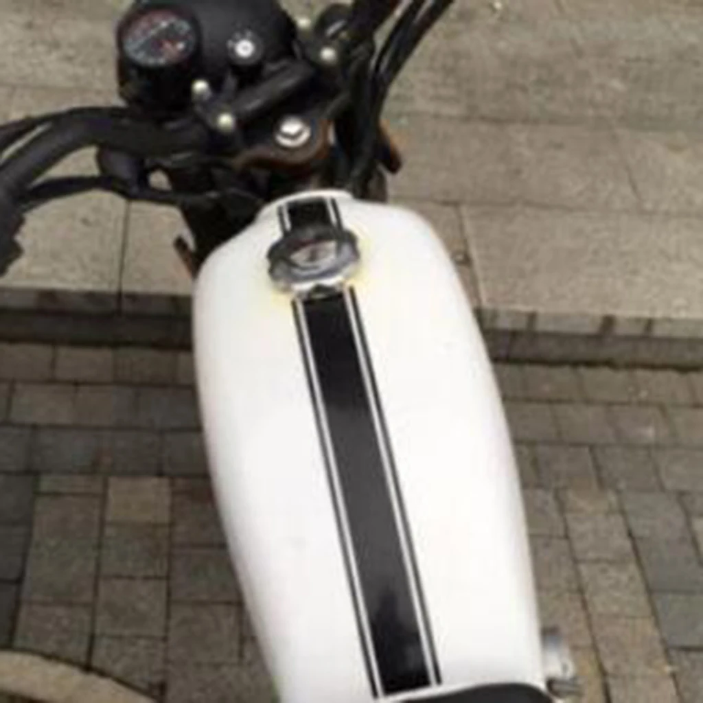 50cmx4.5cm Motorcycle Gas Fuel Tank Fender Fairing Cowl Decal Sticker for Cafe Racer
