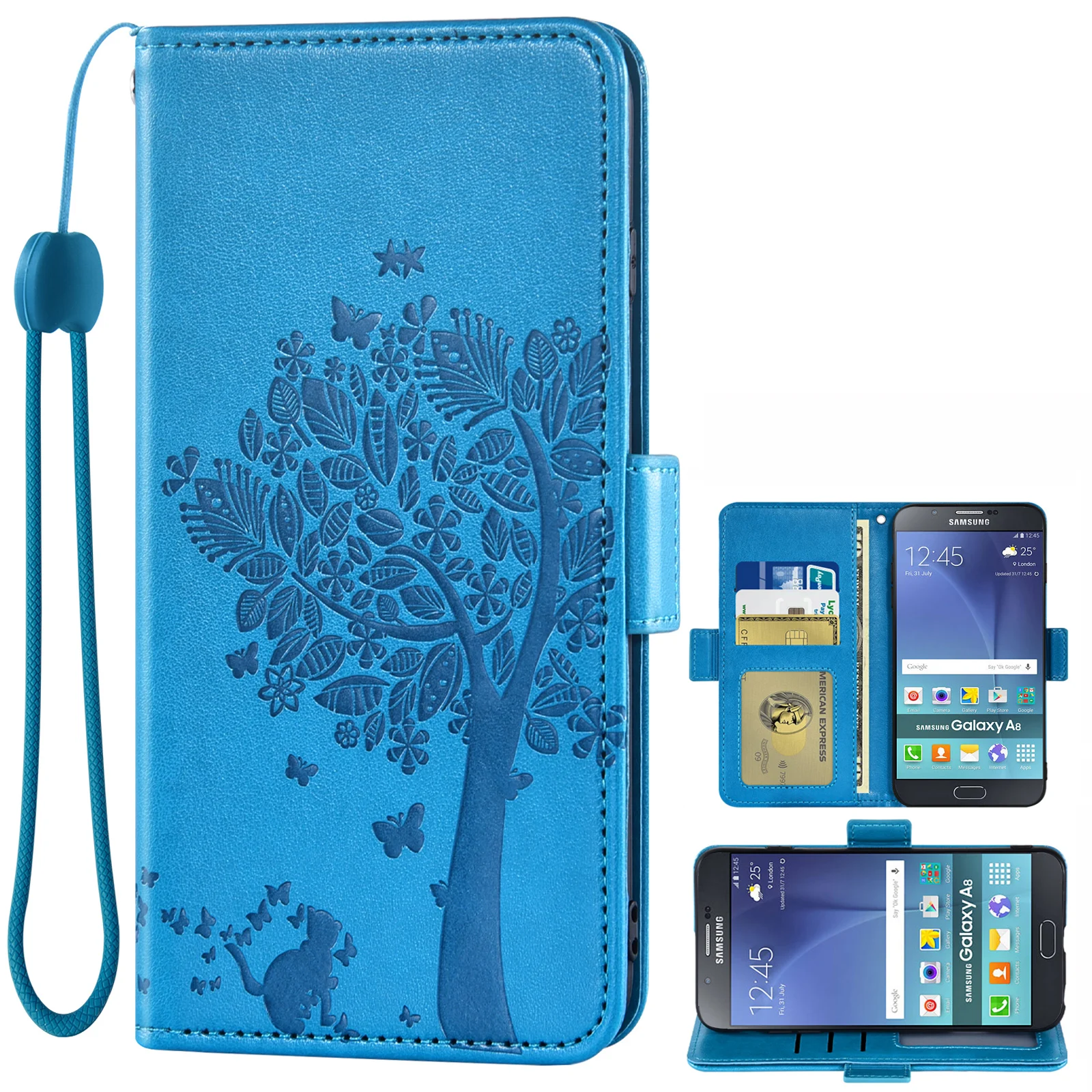 Leather Filp Cover Wallet Phone Case For BlackBerry Classic KEY2 KEYone C | Мобильные телефоны и аксессуары