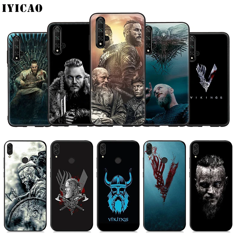 

IYICAO Vikings TV Shows Soft Case for Huawei Honor 20 10 9X 9 8X 8C 8 7X 7A 6A Lite Pro View 20 Note 10 Phone Cover