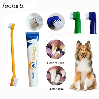 

Dog Healthy Edible Toothpaste Small Dog Cats Mouth And Teeth Cleaning And Care Supplies Vanilla And Beef 2 Taste Pet Accessories