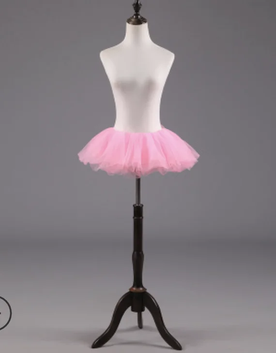 E JUE SHUNG Short Girl Lolita Cosplay Petticoat Ball Gown Underskirt Swing Ballet Tutu Skirt Rockabilly Crinoline
