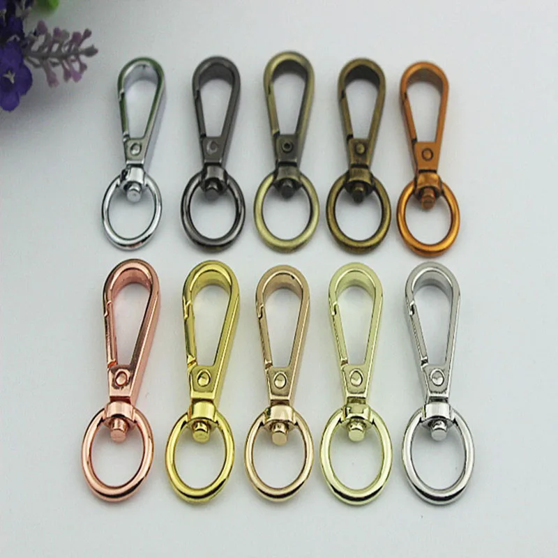 

30Pcs 13mm Metal Buckles Lobster Clasp Swivel Trigger Clips 1/2 inch Snap Hook for Bags Strap Leather Craft DIY Accessories