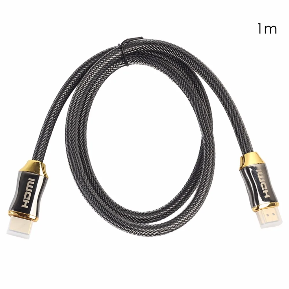 2,0 4K Разрешение HDMI HD видео кабель Премиум качества Плетеный для HD ТВ ЖК-ноутбука проектор компьютера 1 М 1,5 м 2 м