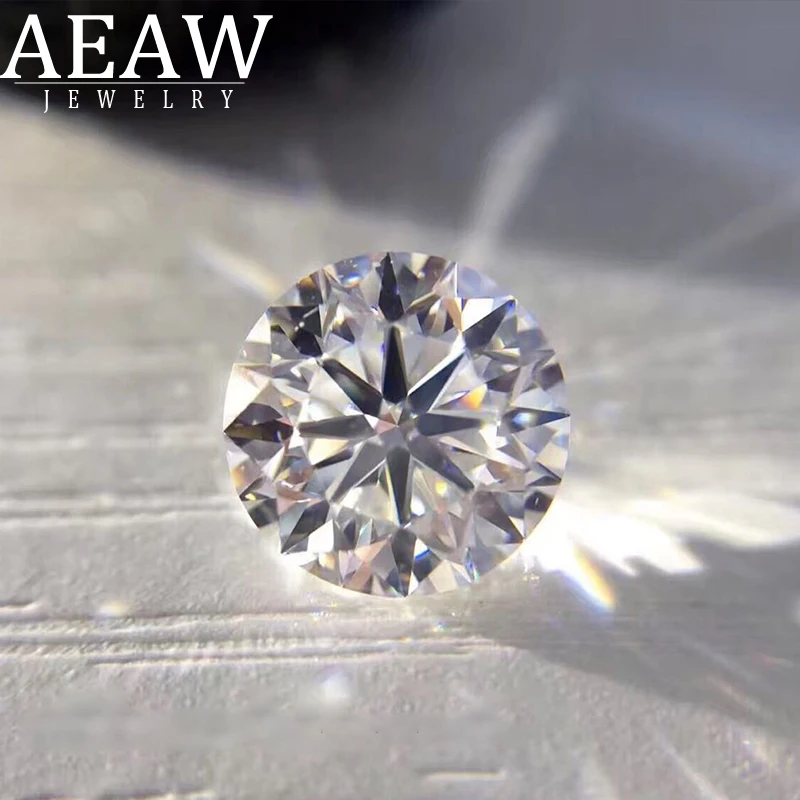 1ct 6 3 до 5 мм F 3EX Round HPHT Real Diamond Lab Grown Diamon с сертификатом|Стразы и драгоценные камни