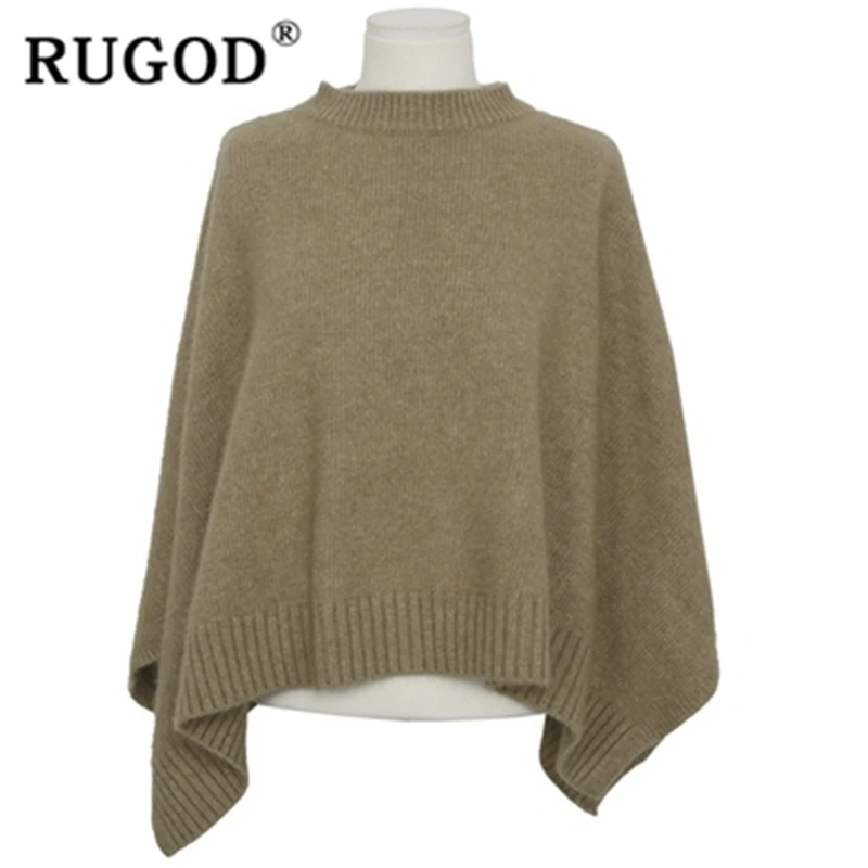 Женский свитер с круглым вырезом RUGOD Свободный пуловер рукавами летучая мышь и