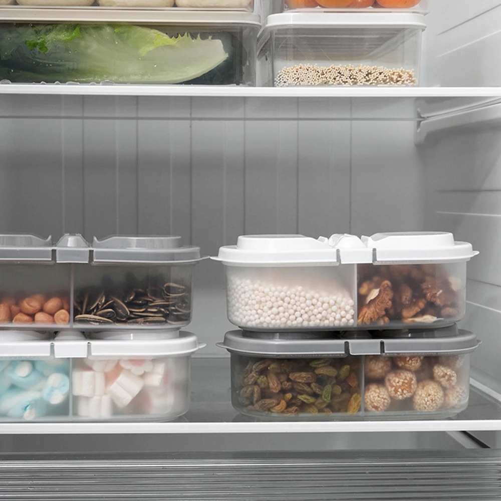 

Kitchen Refrigerator Storage Box Food Container Fresh Spacer Layer Storage Rack Sealed Cans Multi-Function Kitchen Storage