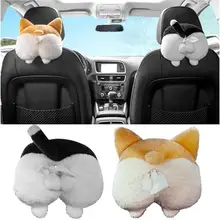 1 шт. автомобильная коробка для салфеток двойного назначения милый картонный плюшевый подлокотник коробка держатель для салфеток Набор предметов для салона автомобиля