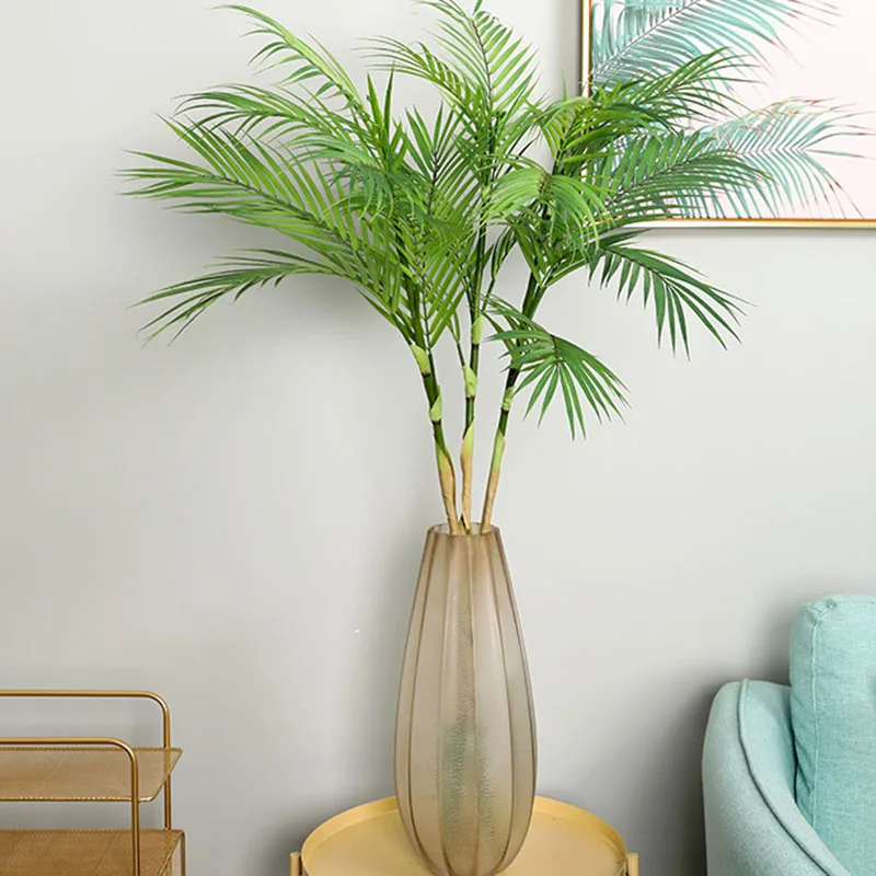 85 см Зеленые искусственные Пальмовые Листья поддельные тропические растения украшение для дома, сада большой лист украшения гостиной