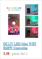 DC 5-28 V 16 миллионов цветов 144 W светодиодный контроллер WIFI RGB для RGB led полосы