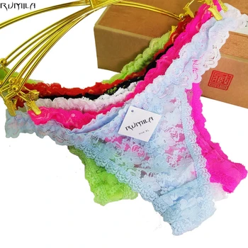 

colorful fashion Women's Sexy lace Thongs G-string Underwear Panties Briefs For Ladies lingerie T-back 1pcs/lot ah23