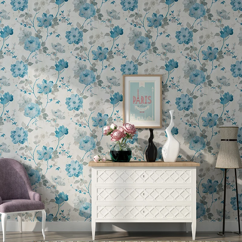 Стена страна деревенский Home Decor 3d цветочные обои для Гостиная Спальня цветок обои Papel pintado росписи