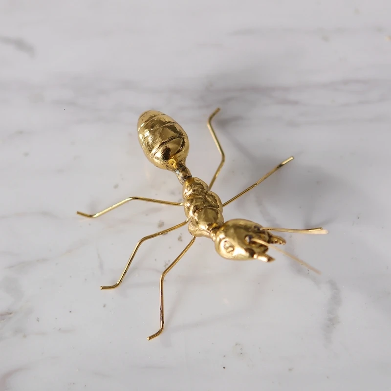 Плавающий морской Хо использовать украшения домашнего интерьера золотые муравьи товары мебели для демонстрации, а не для использования оригинальность А - Цвет: Goldencopperant