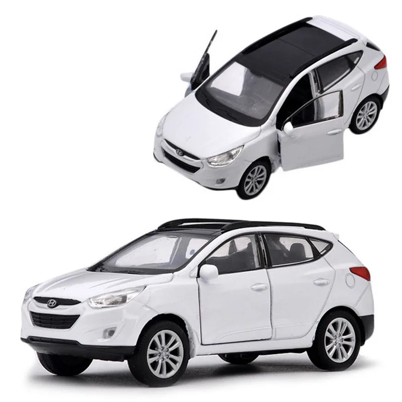 Unpackaged-White Лидер продаж, 1:36 модель автомобиля hyundai ix35 SUV из сплава, имитационная литая дверь, модель с отворотами, детские игрушки для мальчиков - Color: Unpackaged-White