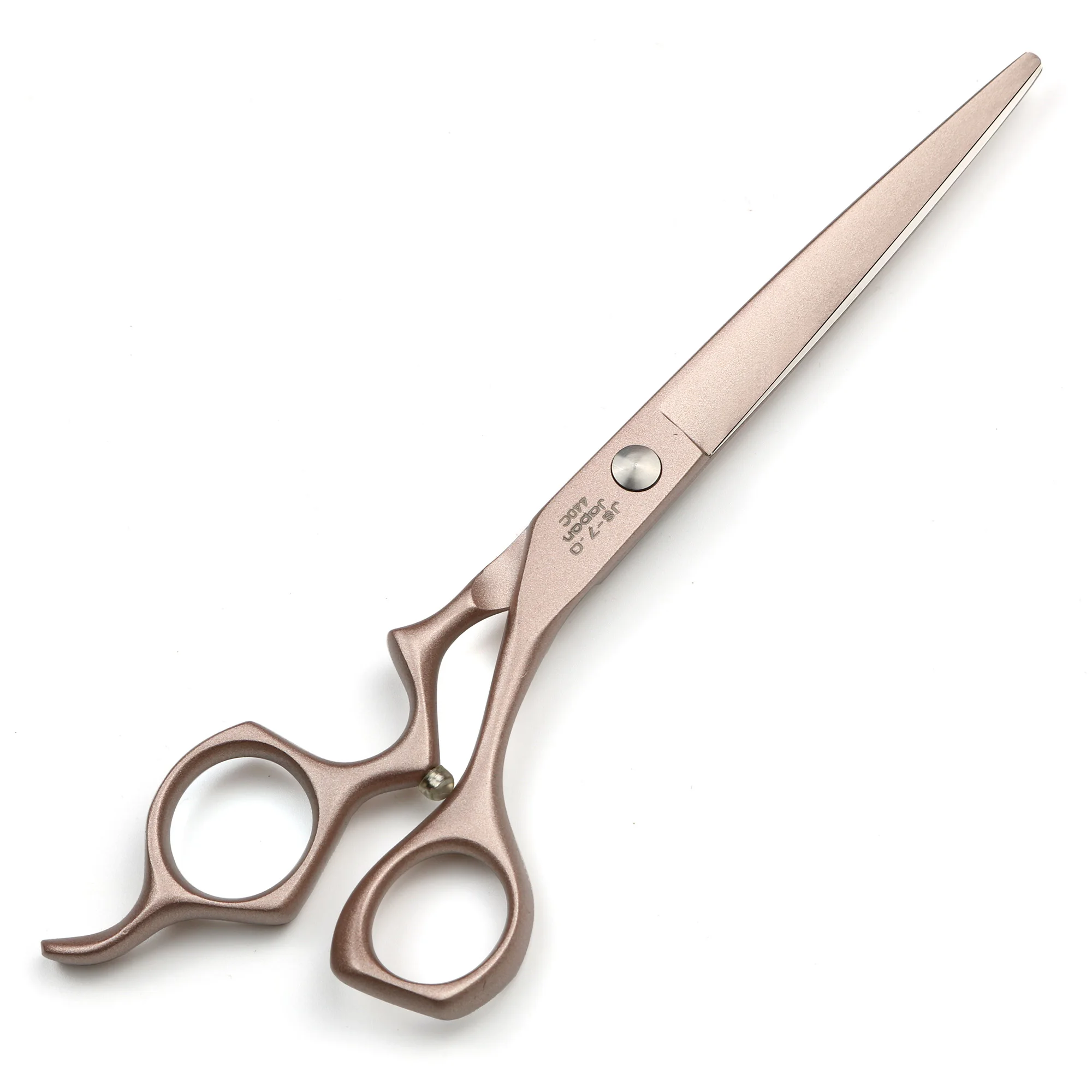 7 дюймов розовое золото японские Парикмахерские ножницы для резки высокое