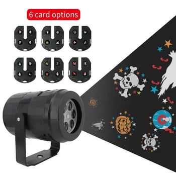 

Led Snowstorm Pattern Film Projection Lamp Christmas Lights Projection Light Christmas Halloween Card Changing Projection Lamp