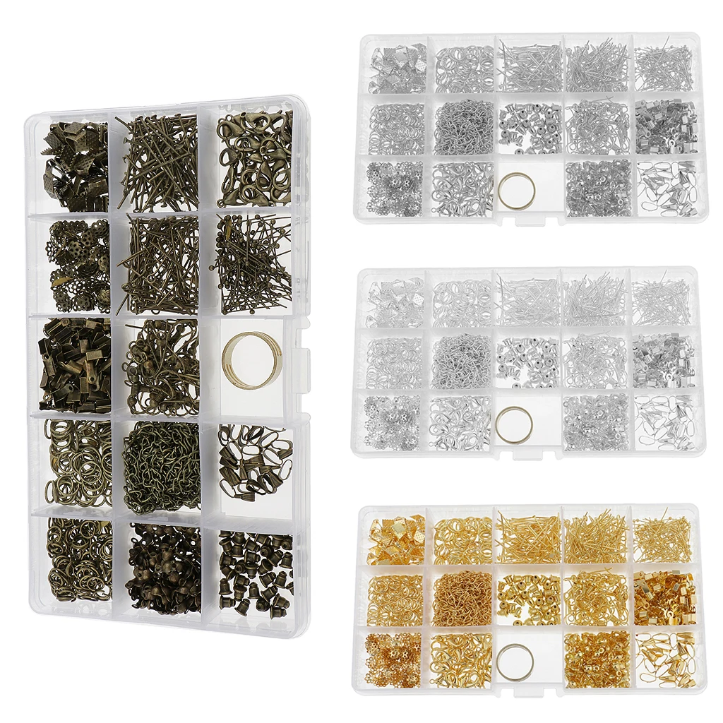 

Jewelry Making Starter Kit Tool Findings Components Storage Box