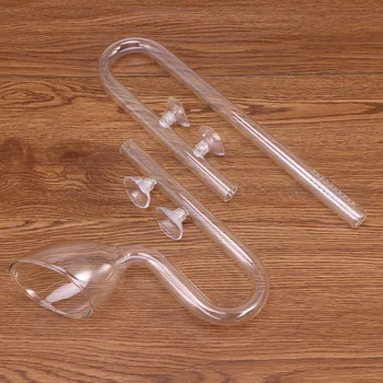 

Glass Aquarium Fish Tank Water Siphon Pump Pipe Oxygen Aeration Pipe (17J)