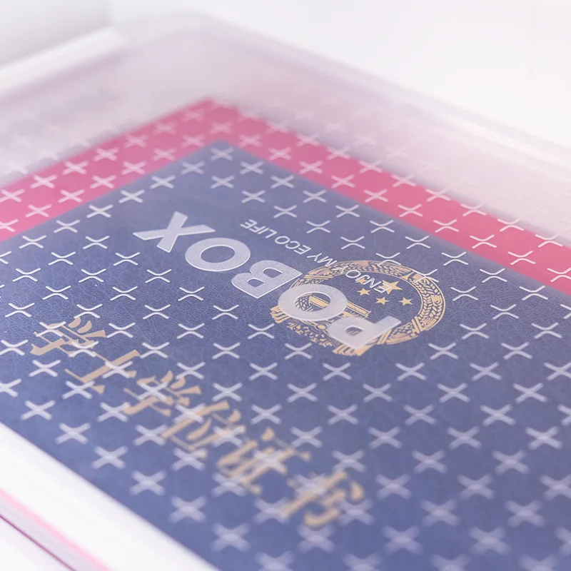 Утолщенная А4 прозрачная коробка для хранения файлов прозрачные пластиковые