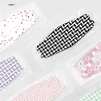 FFP2 Aldult Mask Korean Printed Face Mouth Mask 4 Layers Repeatable Woman Fabric Respirator Protective Non Stick Lipsti Mask CE 2