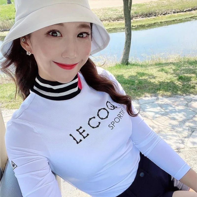 Golf Clothing Women's Autumn And Winter Longsleeved Tshirt High Neck