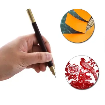 

Dual Use Wood Carving Knife Carpentry Scriber Engraving Pen Cutter Chisel Sculpture Paper Cutting Hand Tools