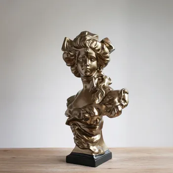 

[HHT] Nordic Retro Character Sculpture Home Decoration Accessories Office Hotel Soft Decor Human Statue Creative Resin Crafts