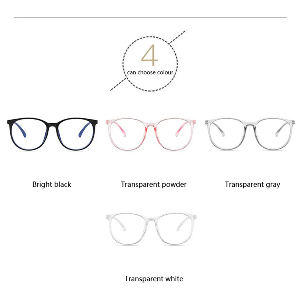 blue light glasses kmart Zilead Transparent Computer Glasses Frame Women Men Anti Blue Light Round Eyewear Blocking Glasses Optical Spectacle Eyeglass blue light blocking reading glasses