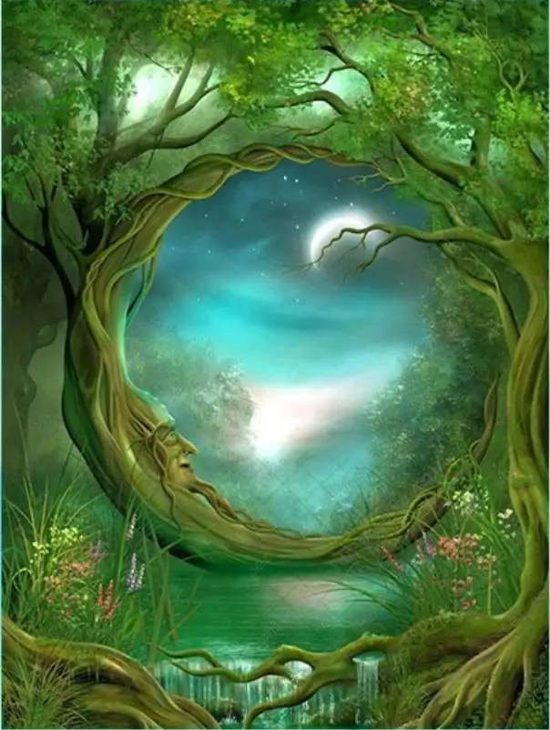 5D алмазная живопись сделай сам большое дерево старики искусство квадратные