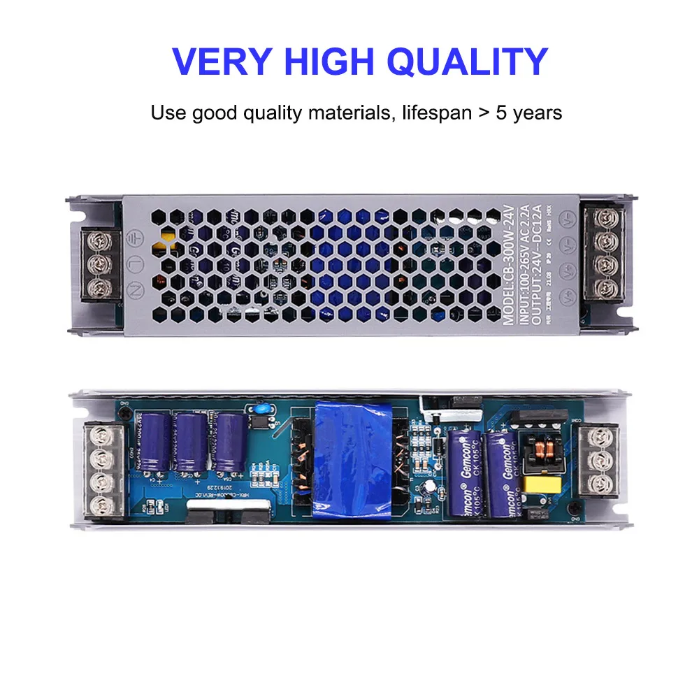 Trasformatore AC/DC 12V 24V 60W 100W 200W 300W 400W 500W alimentatore ...