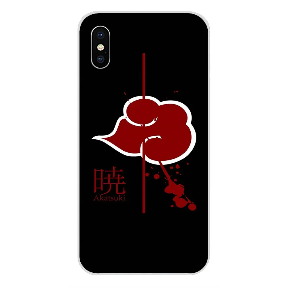 Мягкий чехол для телефона Naruto Akatsuki Clan Cloud резиновый Xiaomi Redmi Mi 4 7A 9T K20 CC9 CC9e Note 7 9 Y3 SE Pro