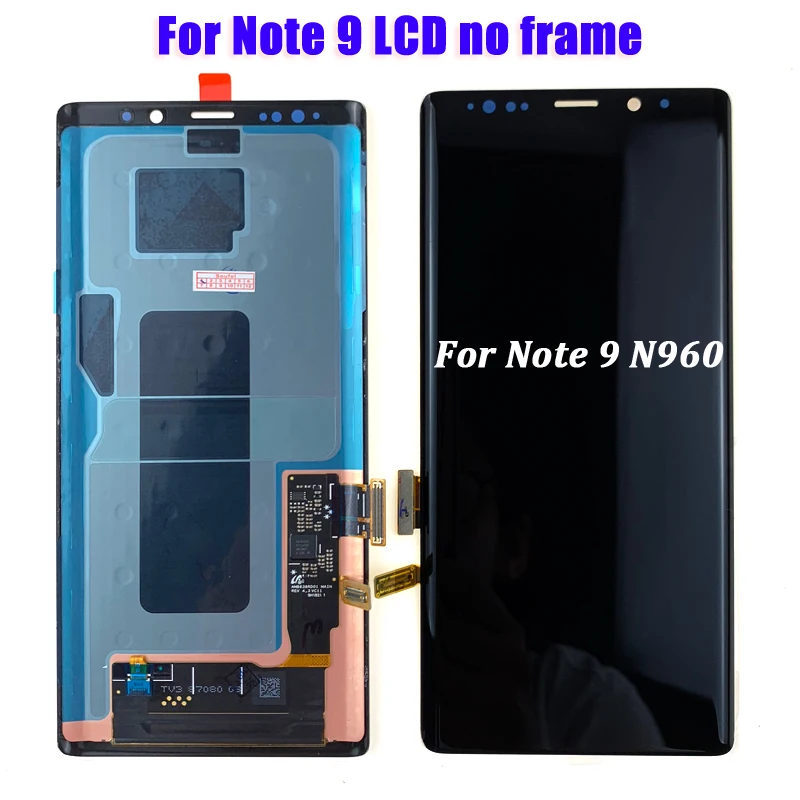 Для samsung Galaxy Note 9 ЖК-дисплей с сенсорным экраном дигитайзер сборка N960 N960F N960D N960DS ЖК-дисплей с рамкой - Цвет: Note 9 no frame
