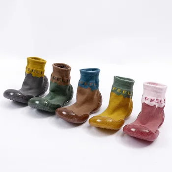 

2020 new children's floor socks baby toddler shoes socks baby footwear thin cotton non-slip soft bottom waterproof floor shoes