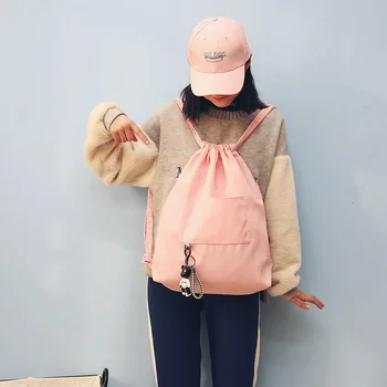 

Women's backpack Korean version of art and art small fresh backpack large capacity beam pocket dance leisure fitness female bag