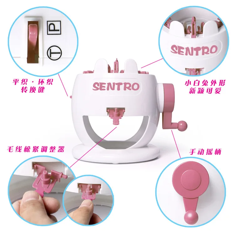 Wool Knitting Weaving Machine Creative DIY Girl's Toys Cap Scarf Sock  (13)