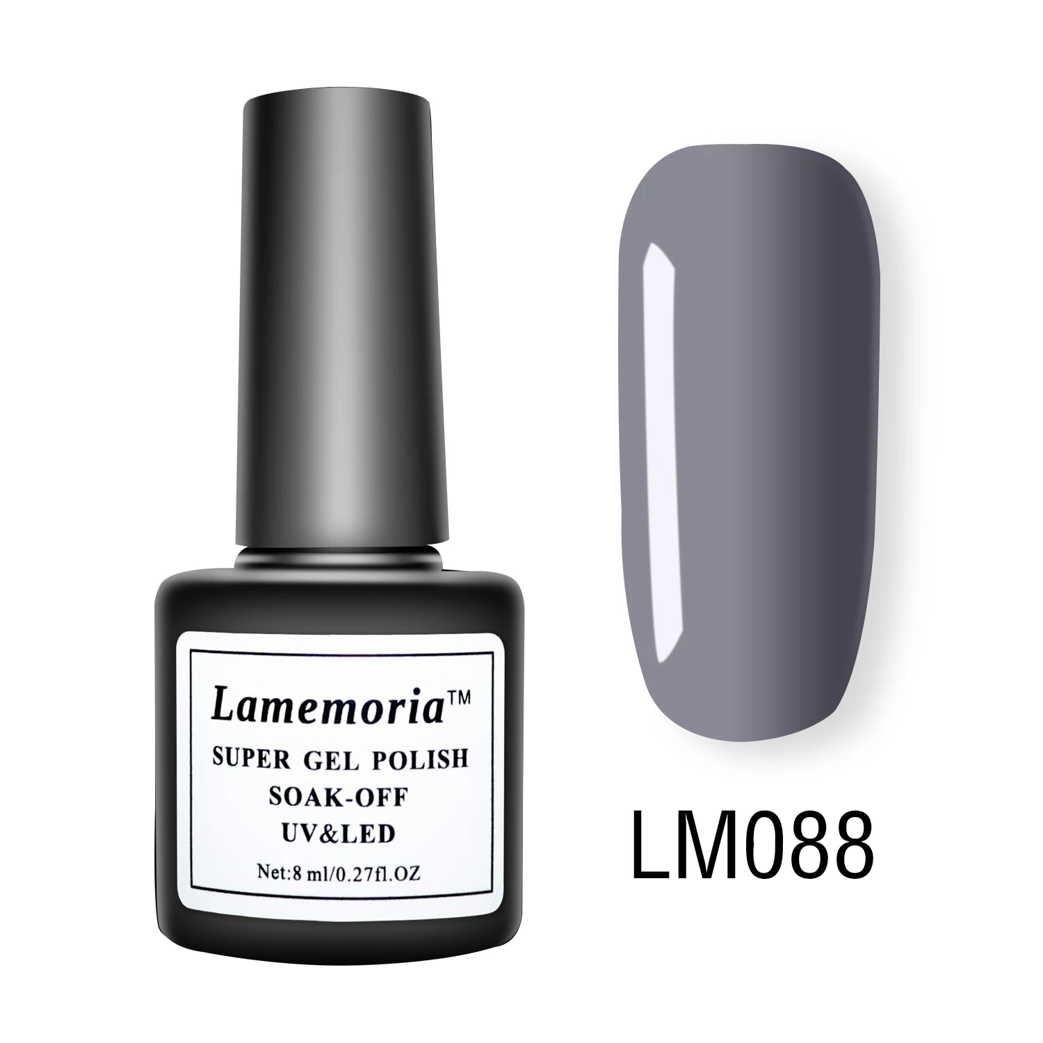 LM088 Lamemoria, 8 мл, Гель-лак для ногтей, лак для маникюра, УФ, 144 цветов, Vernis, Полупостоянный Гибридный гвоздь, гель, лак, основа для грунтовки - Цвет: LM088