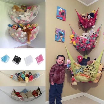 

Hammock For children Toy hammock Storage High Quality Baby Bedroom Mesh Bag Child Toy Storage Hammock Suction Cup W909