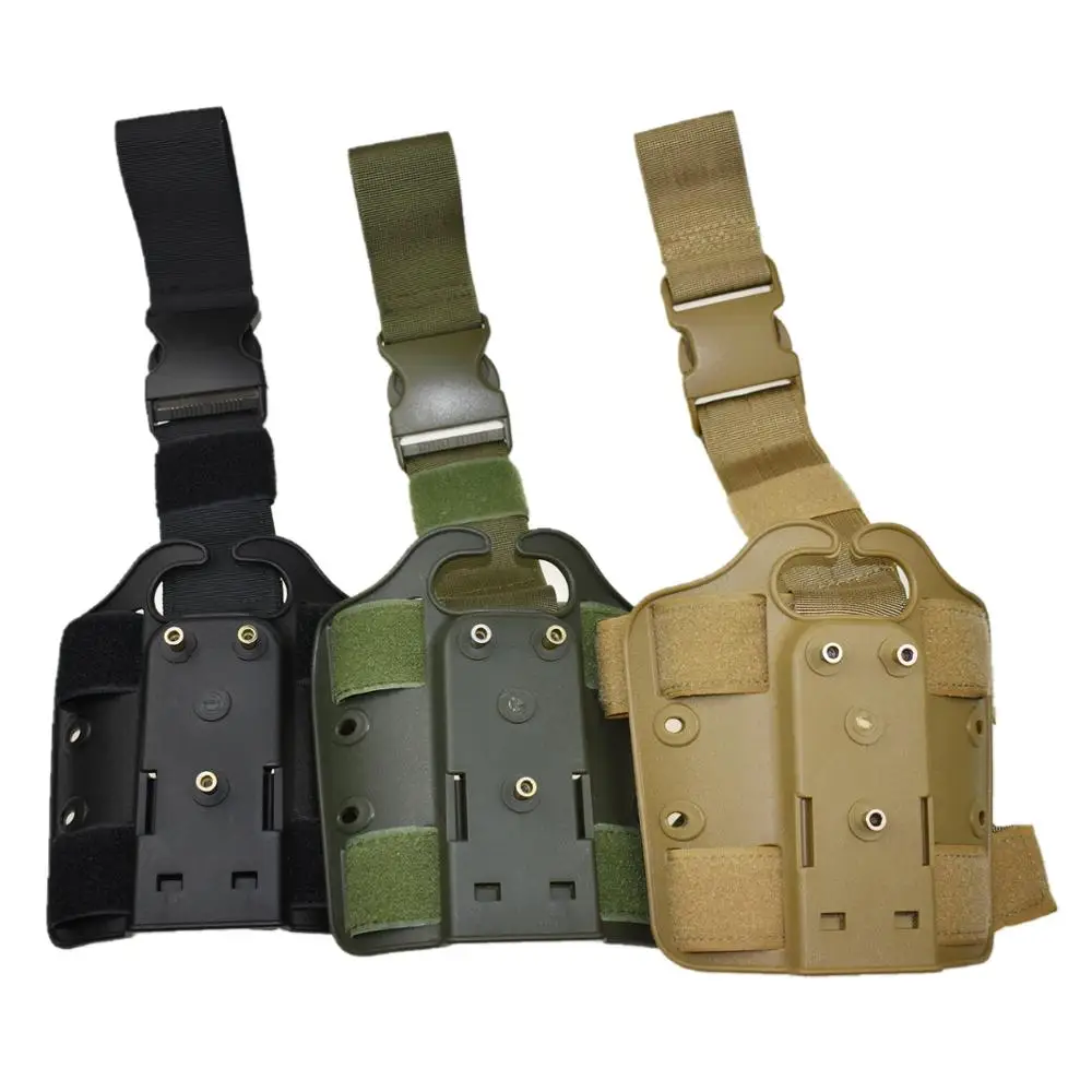 Tactical Drop Leg Platform for Glock 17 19 Colt 1911 P226 USP Pistol Thigh Holster Paddle Adapter Hunting Gun Accessories