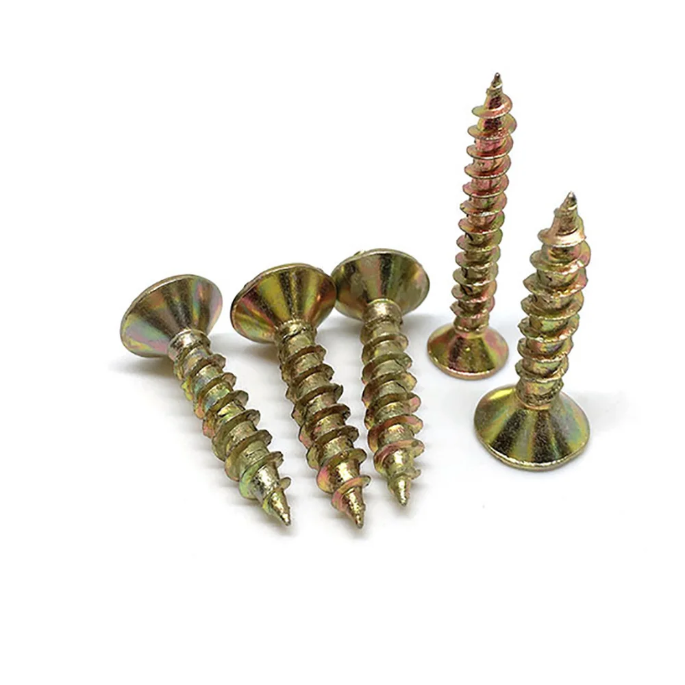 Details about / Head Countersunk Fully Threaded Chipboard Wood Screws For 4g 6g 8g M3 M4 M6 M8
