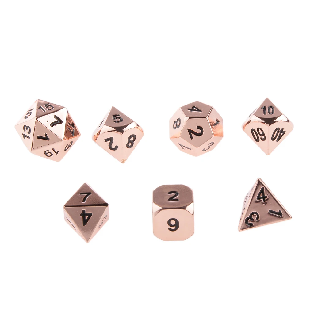 7 шт./компл. TRPG игры Подземелья и Драконы D4-D20 многосторонние кубики цвет#7