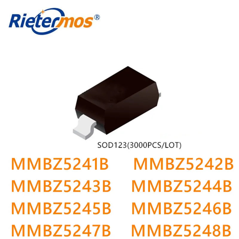 3000 шт. MMBZ5241B MMBZ5242B MMBZ5243B MMBZ5244B MMBZ5245B MMBZ5246B MMBZ5247B MMBZ5248B SOD123 SOD-123 сделано в Китае |