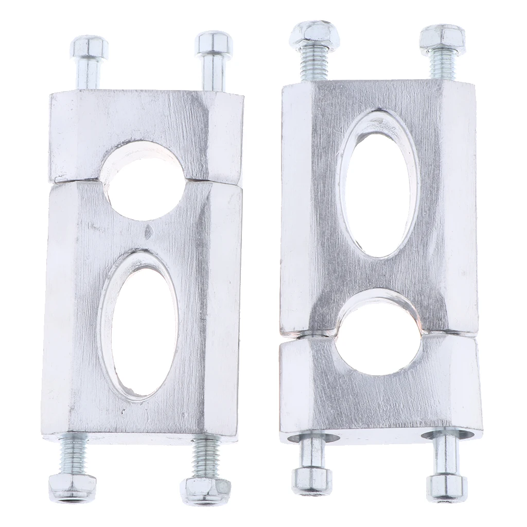 2-Pack Racing Motorcycle Handlebar Riser Raiser for 110-125cc Dirt Bike ATV, Aluminum Alloy