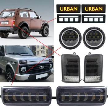 

For Lada Niva 4X4 1995 LED DRL lights relay with Running Turn Signal Function Accessories Car Styling Turning Lamp