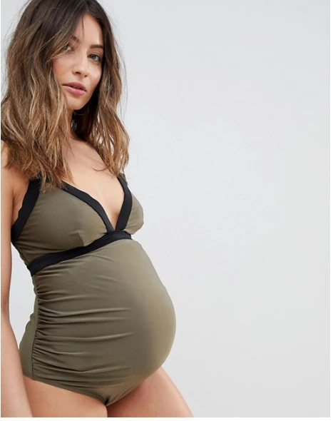 Купальники для беременных размера плюс Tankini Купальник бикини закрывающие