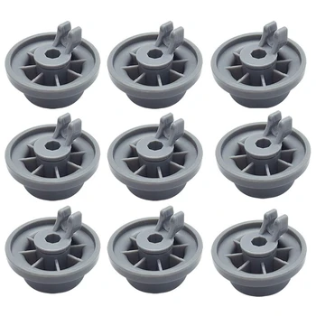 

9Pcs Dishwasher Roller Lower Rack Basket Wheel for Neff Siemens 165314 Replacement Parts