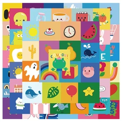 Autocollants Kawai de dessin animé, 50 pièces, pour bagages, guitare, réfrigérateur, tasse d'ordinateur portable, graffitis colorés, décalcomanies pour enfants, simples coups 