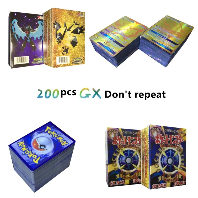 Все виды GX MEGA EX гигантский Блестящий Покемон карточная игра битва торговля карточная детская Покемон игрушки
