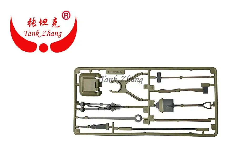 HENG LONG 3898/3898-1 RC Танк Sherman M4A3 1/16 запасные части No.3898-12-A набор пластиковых