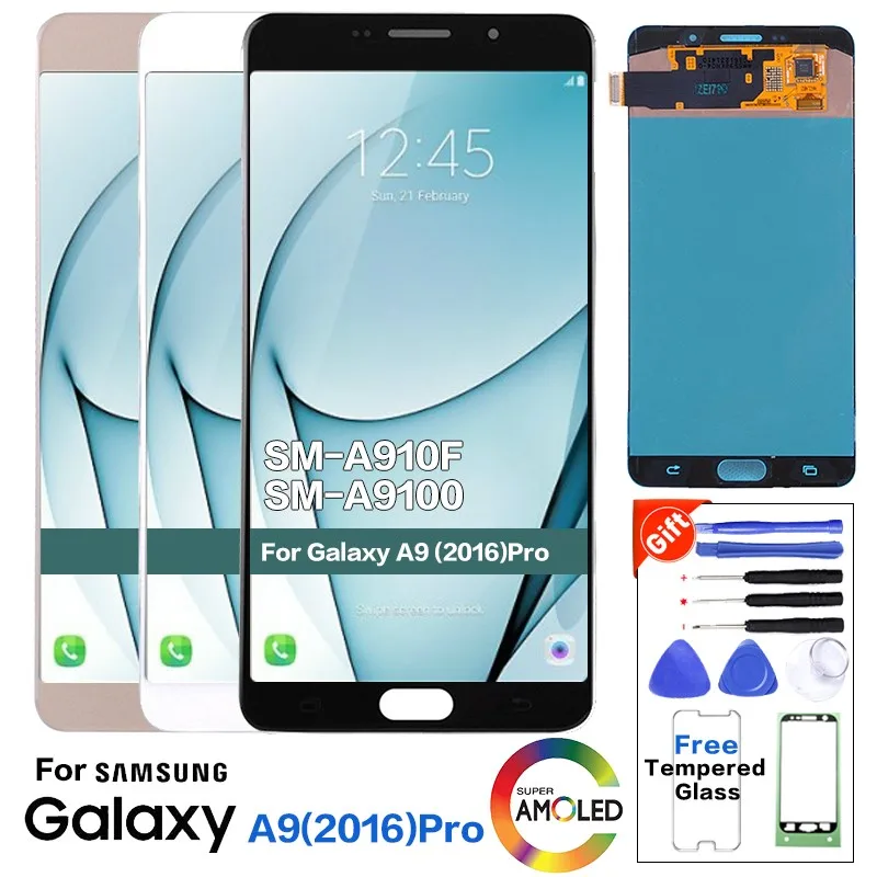 ЖК-дисплей для samsung Galaxy A9 Pro() A910F, сенсорный экран для samsung SM-A9000 SM-A9100, модуль ЖК-дисплея