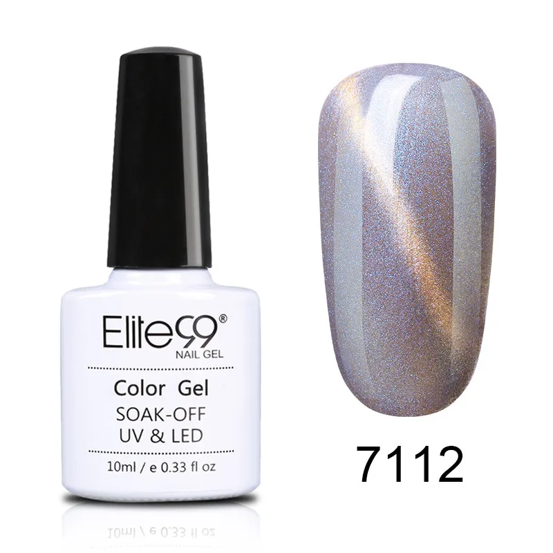 7112 Elite99 Magnetic Gel Nail Polish 10ml Wine Red Cat Eye Nail Art Gel Soak Off UV LED Gel Varnish Soak Off UV LED Nail Art Gel - Цвет: 7112